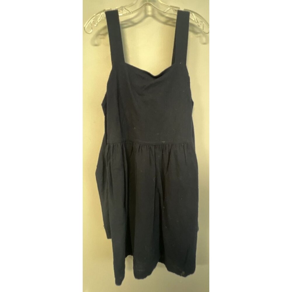 NEW Loft Navy Blue Sleeveless Dress Size 12 Cotton Blend